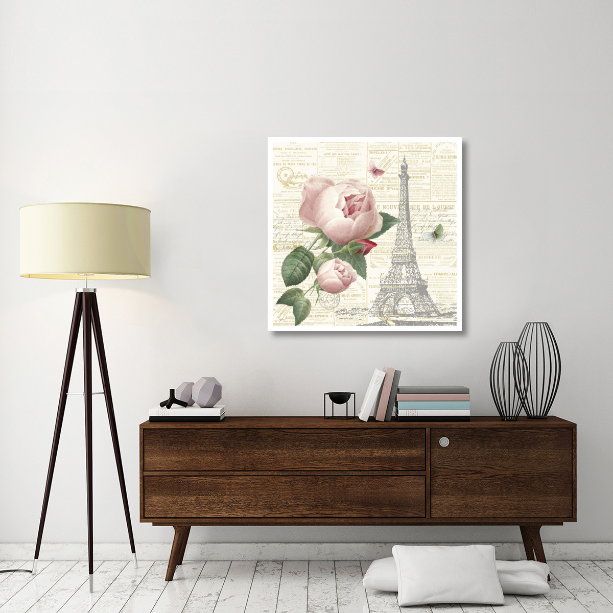 Roses in Paris IV -Paper Art-38&quotx38"