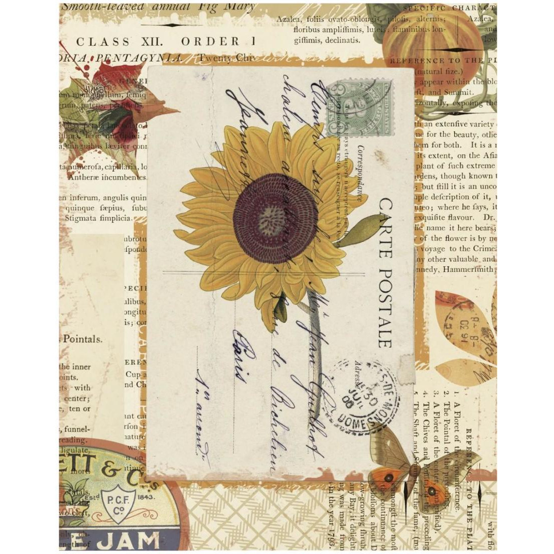 Falling for Fall II -Paper Art-18&quotx22"