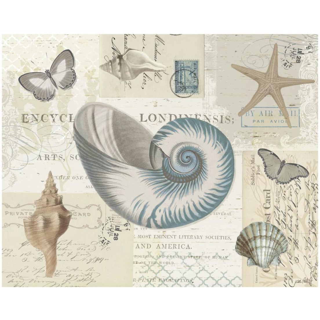 Beach Wonders II -Paper Art-22&quotx18"