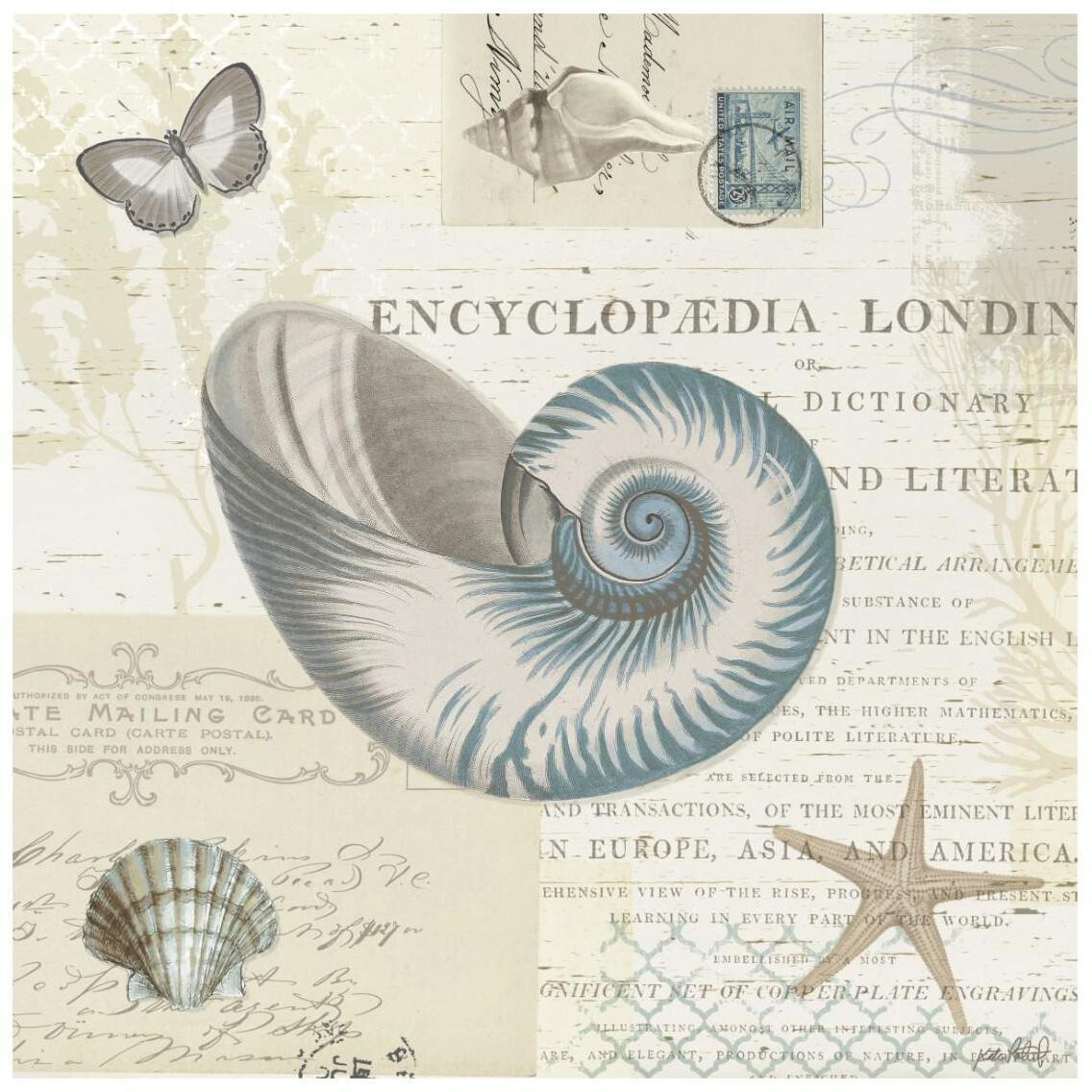 Beach Wonders III -Paper Art-26&quotx26"