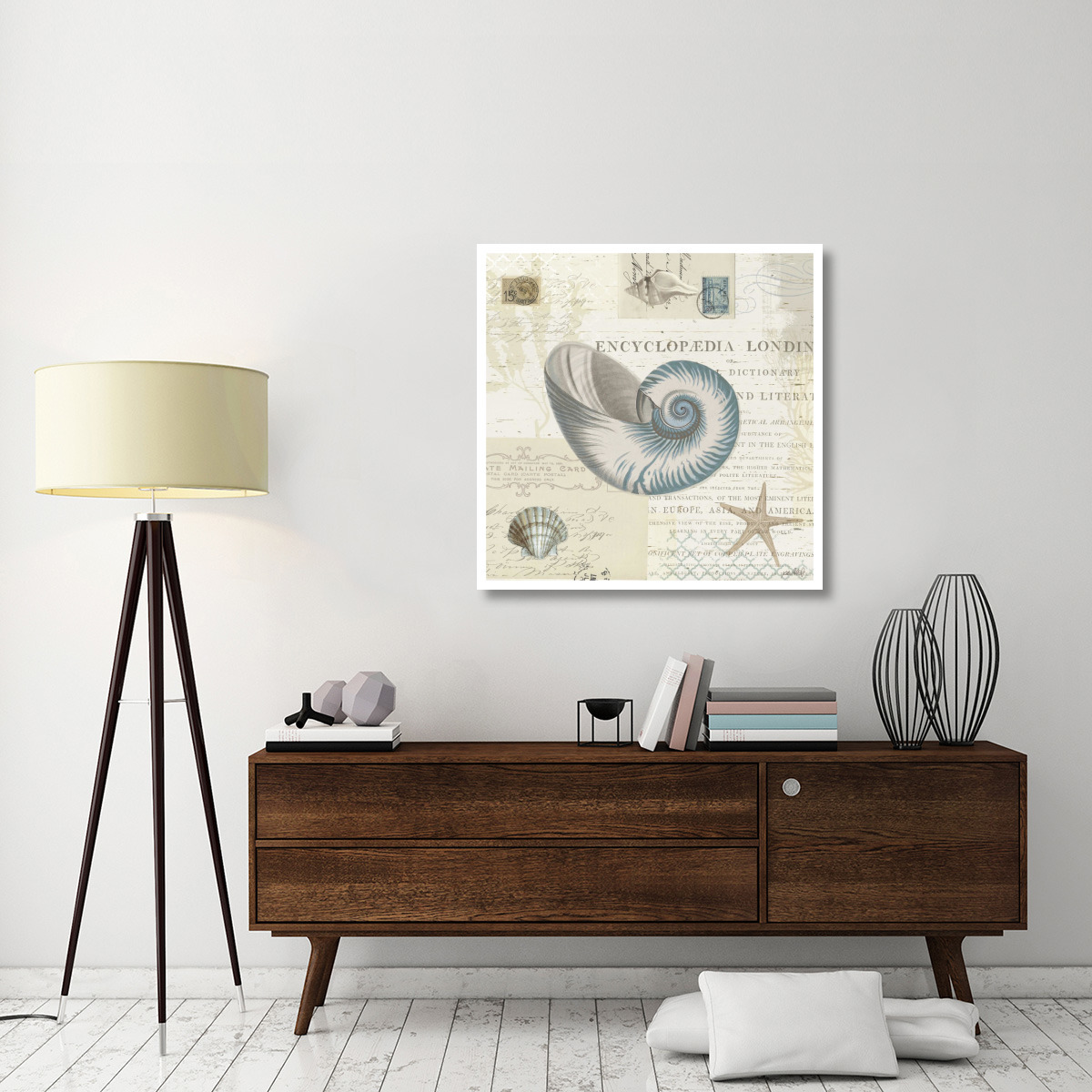 Beach Wonders III No Butterflies -Paper Art-38&quotx38"