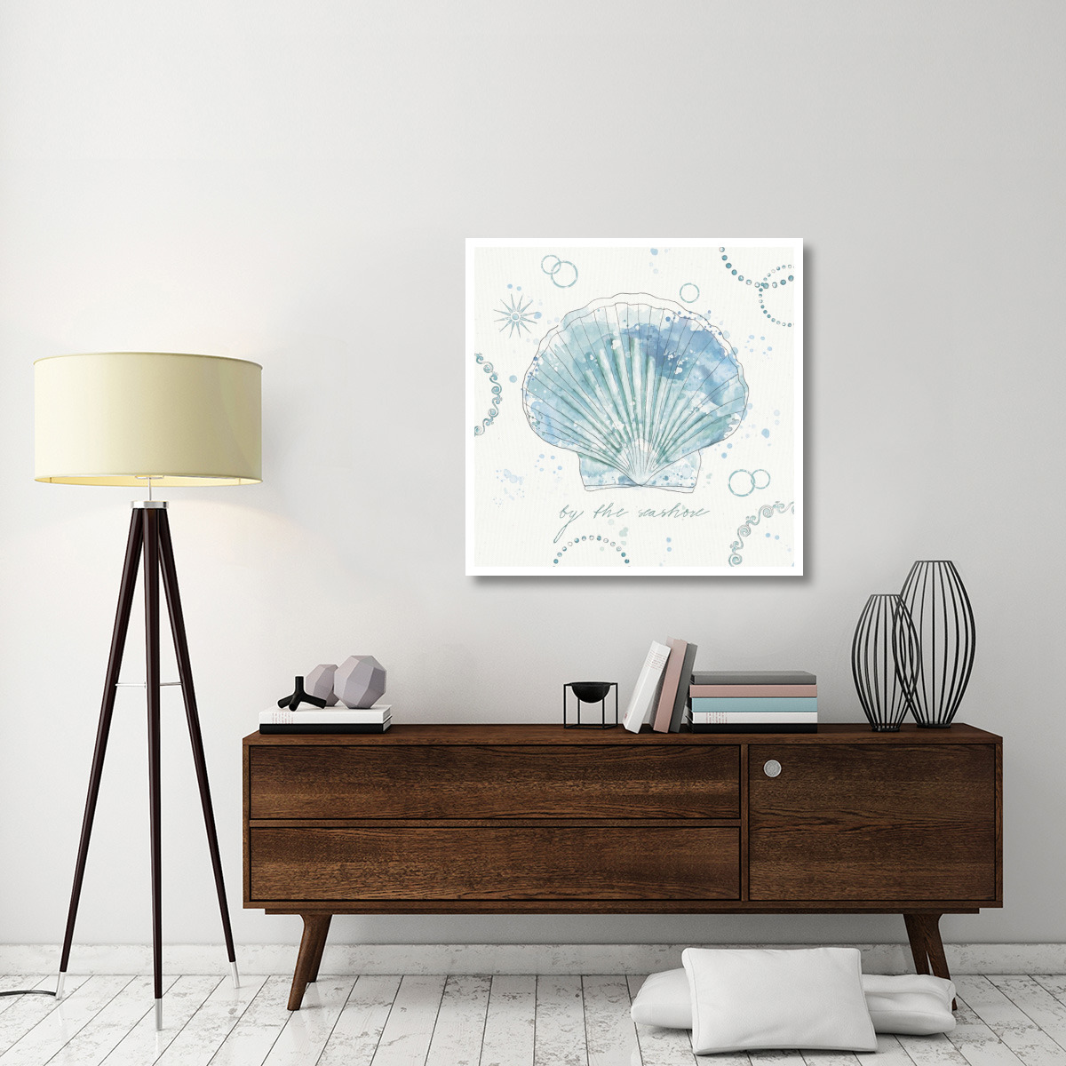 Coastal Splash II -Paper Art-38&quotx38"