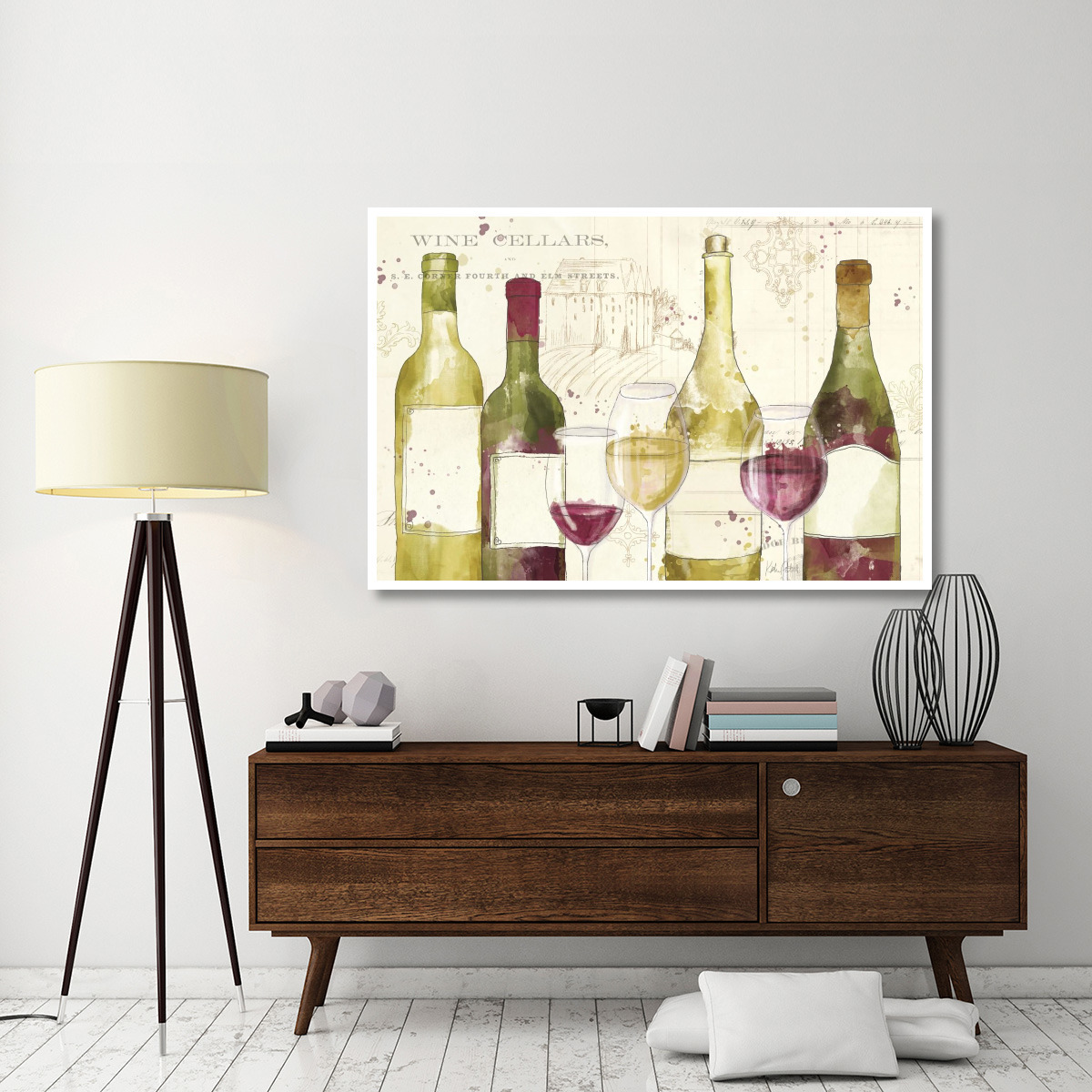Chateau Winery I -Paper Art-62&quotx42"