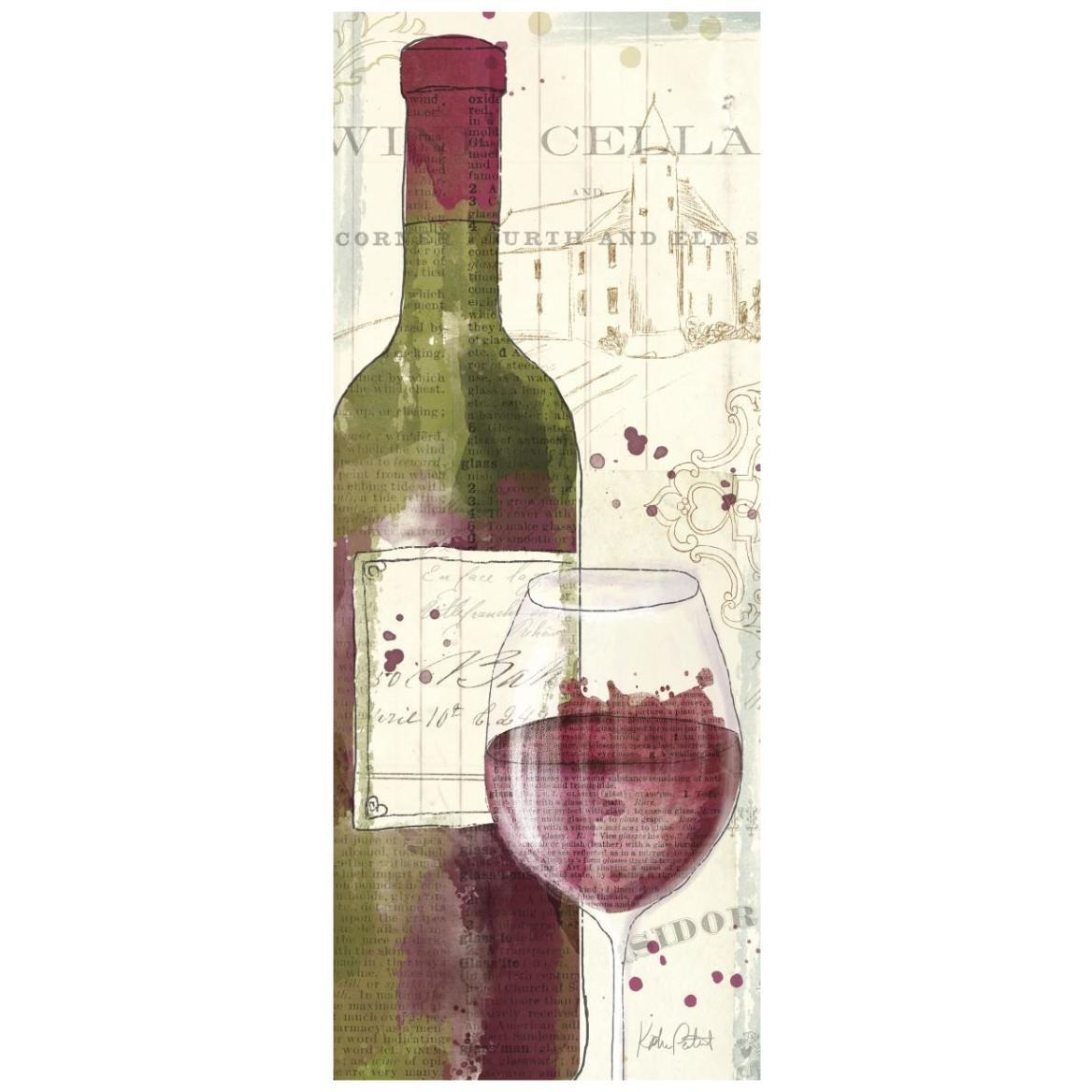 Chateau Winery IV -Paper Art-18&quotx42"