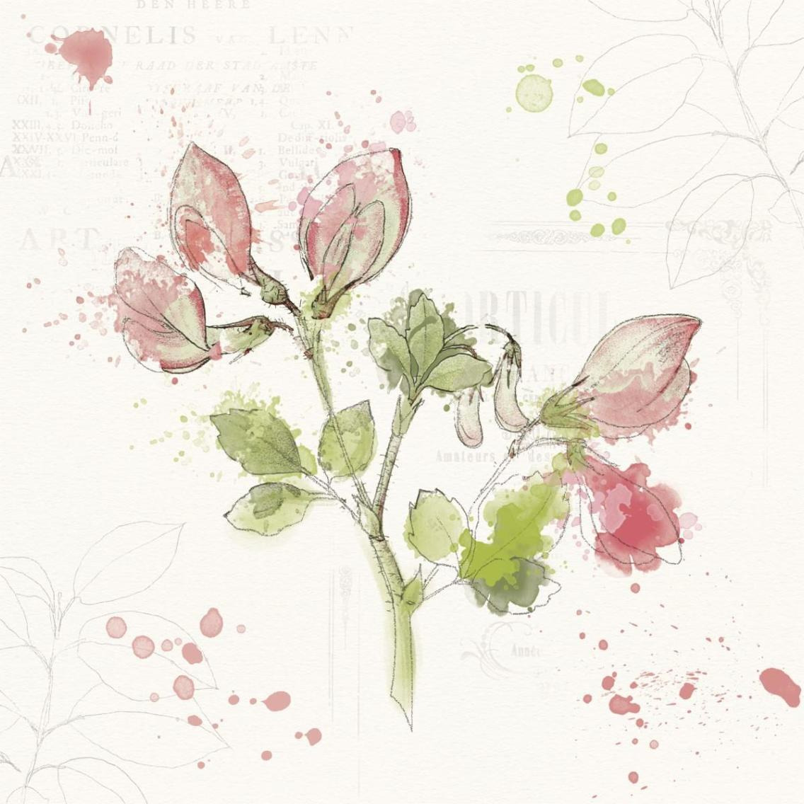 Floral Splash II -Paper Art-38&quotx38"