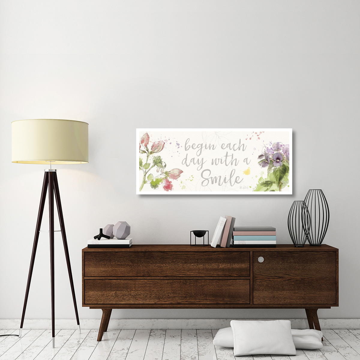 Floral Splash VII -Paper Art-52&quotx22"