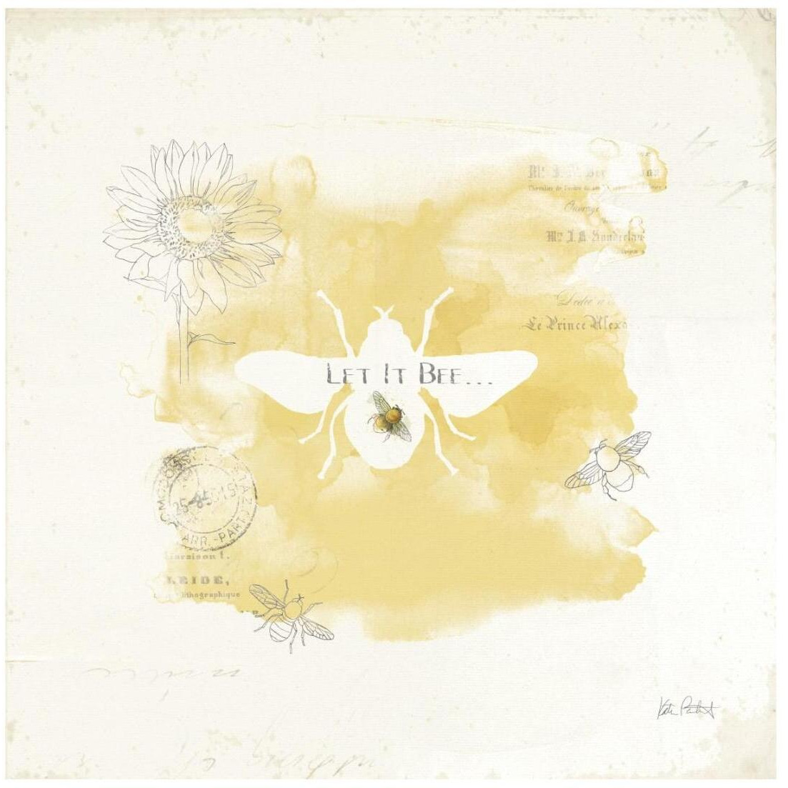Bee and Bee VII -Paper Art-20&quotx20"