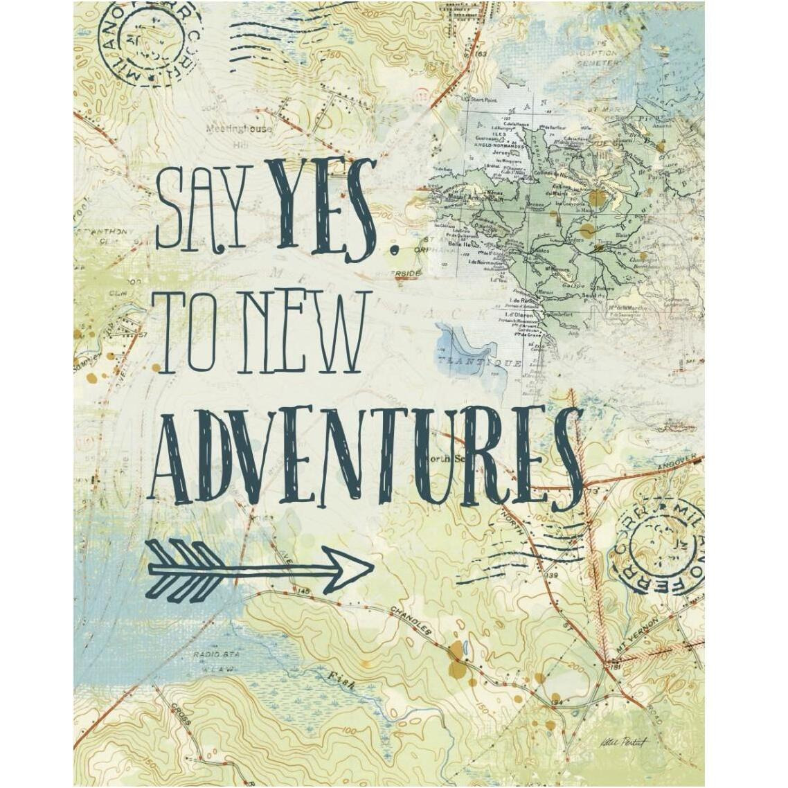 Map Sentiments II -Paper Art-30&quotx37"