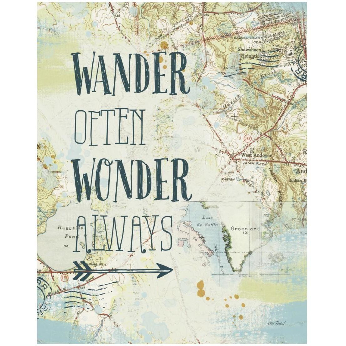 Map Sentiments V -Paper Art-18&quotx22"