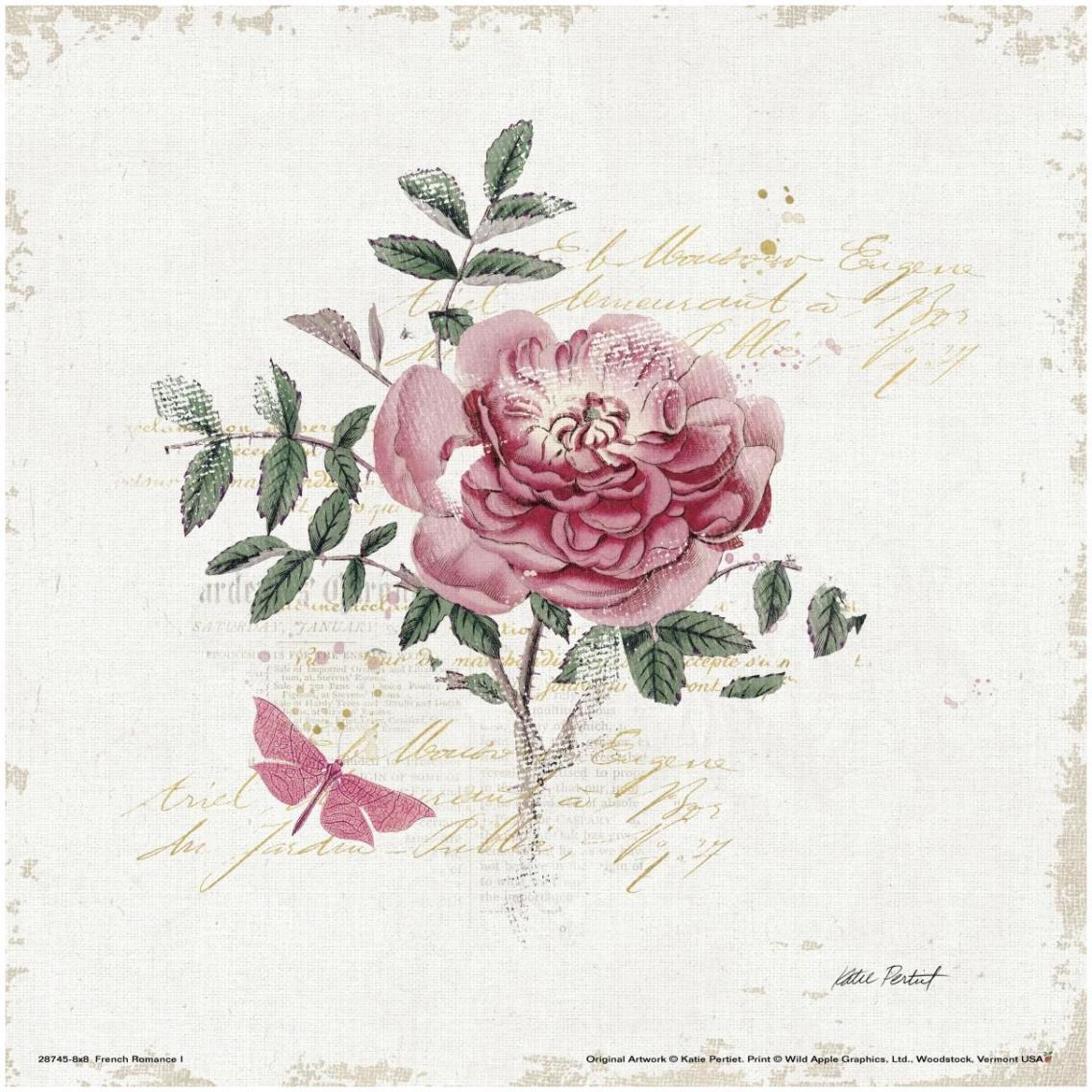 French Romance I -Paper Art-32&quotx32"