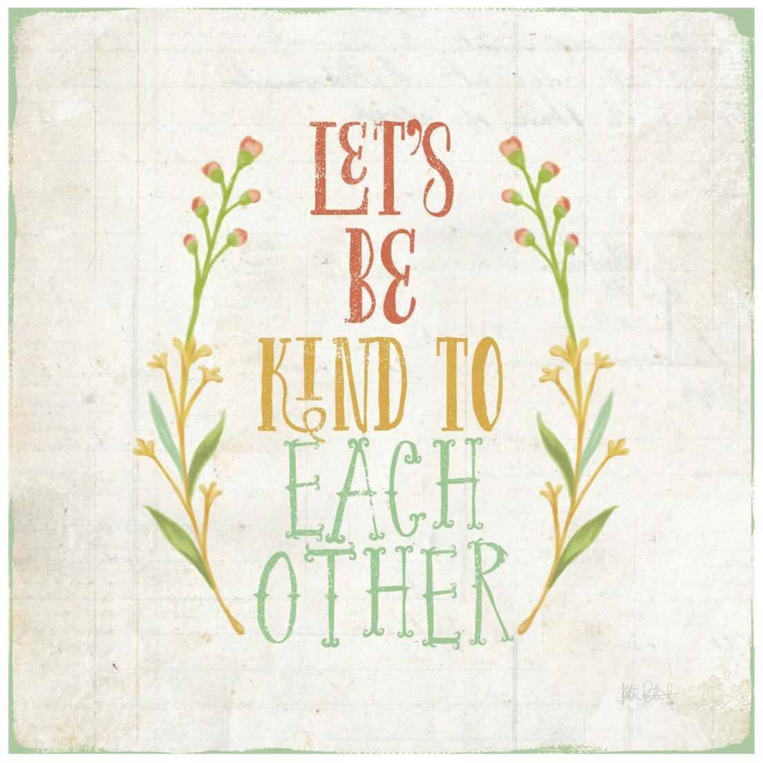 Be Kind I -Paper Art-20&quotx20"