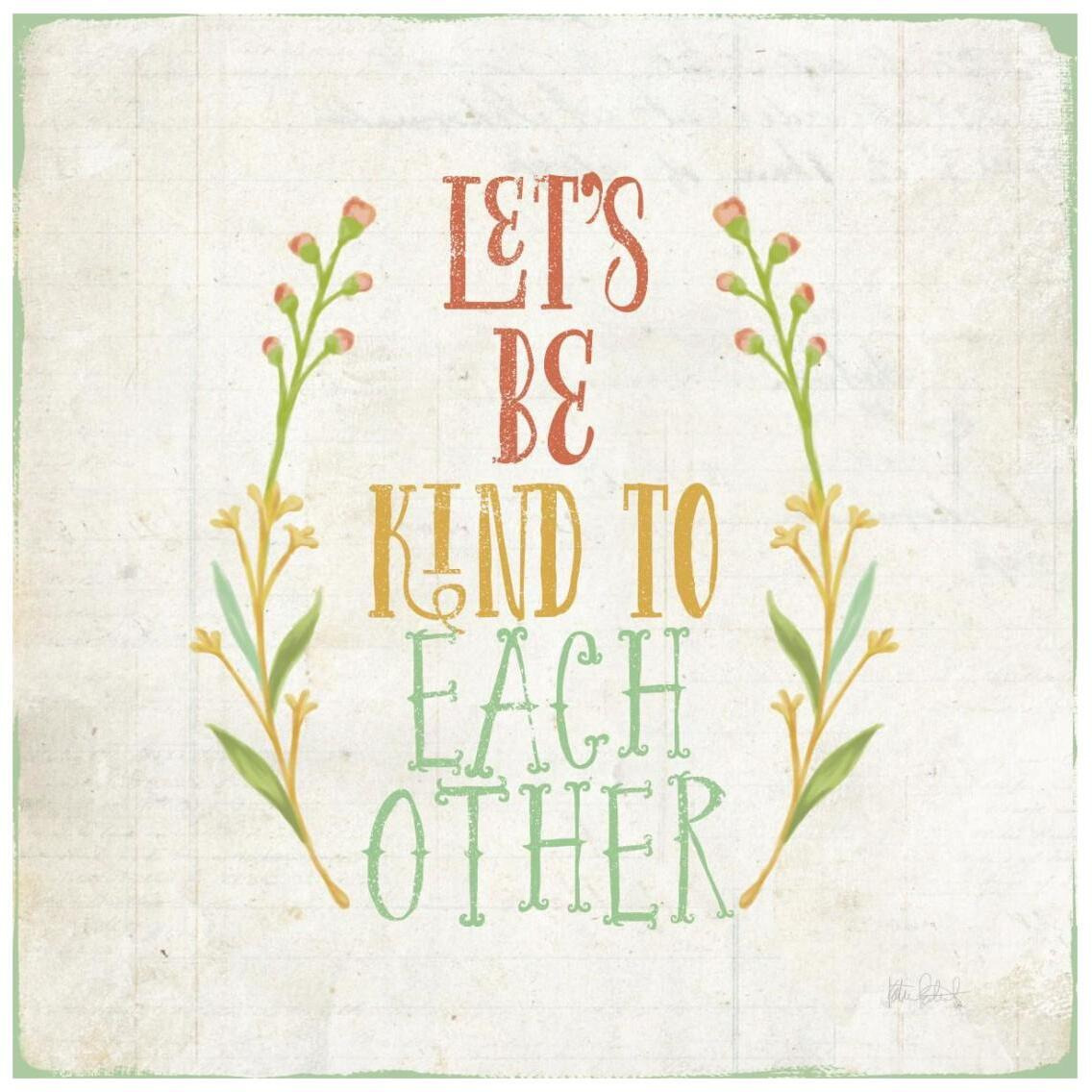 Be Kind I -Paper Art-26&quotx26"
