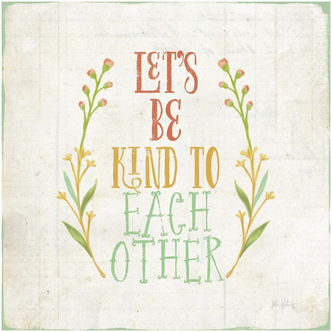 Be Kind I -Paper Art-32&quotx32"