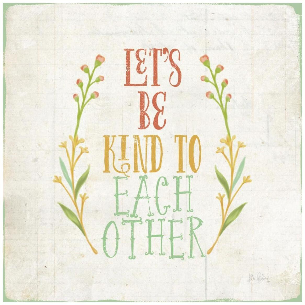 Be Kind I -Paper Art-42&quotx42"