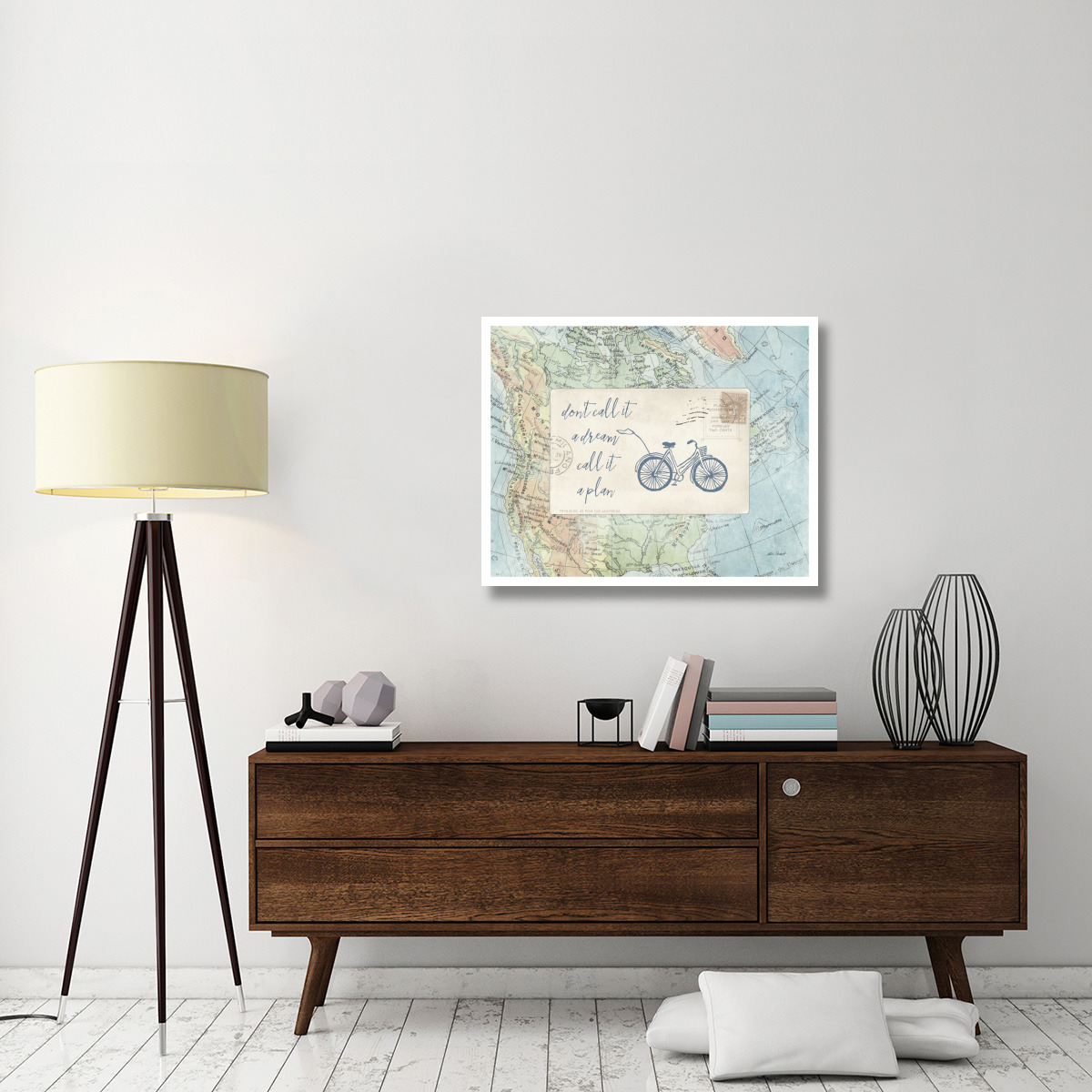 Travel Posts I -Paper Art-37&quotx30"