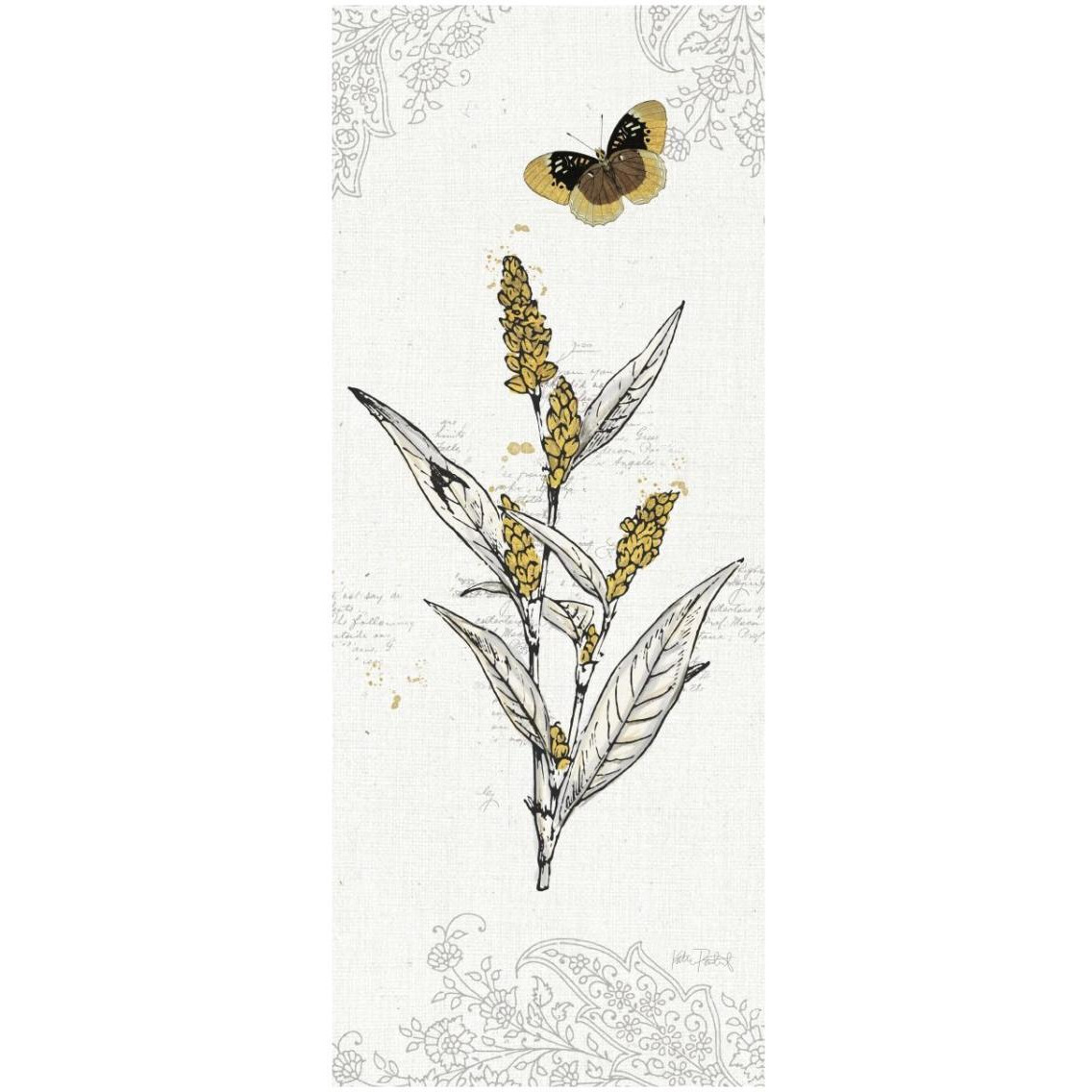 Harvest Fields VII -Paper Art-14&quotx32"