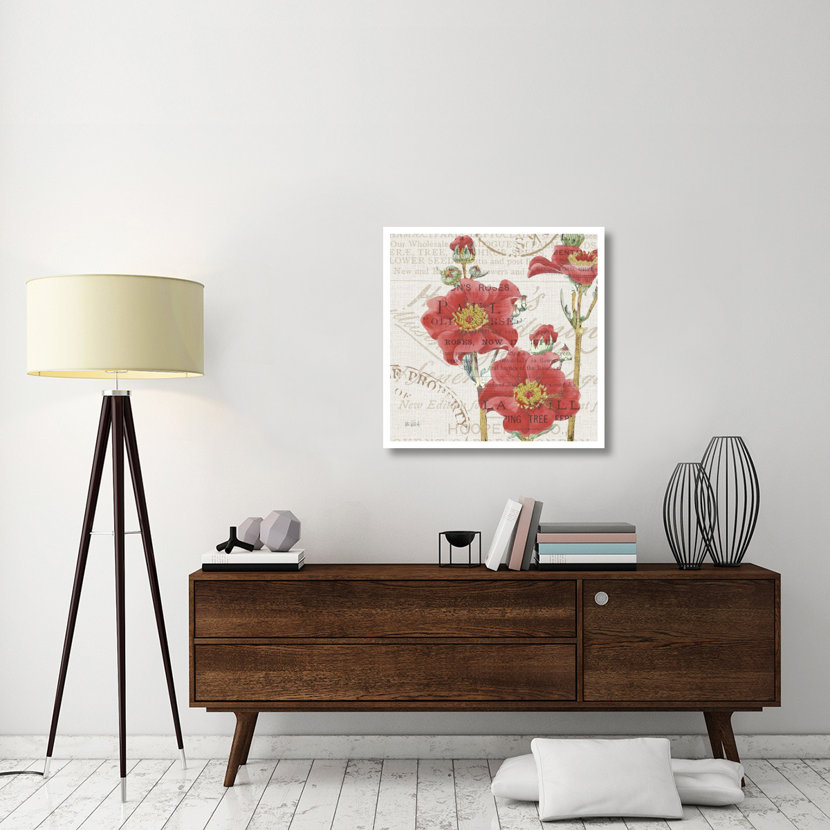 Bookshelf Botanical V -Paper Art-32&quotx32"