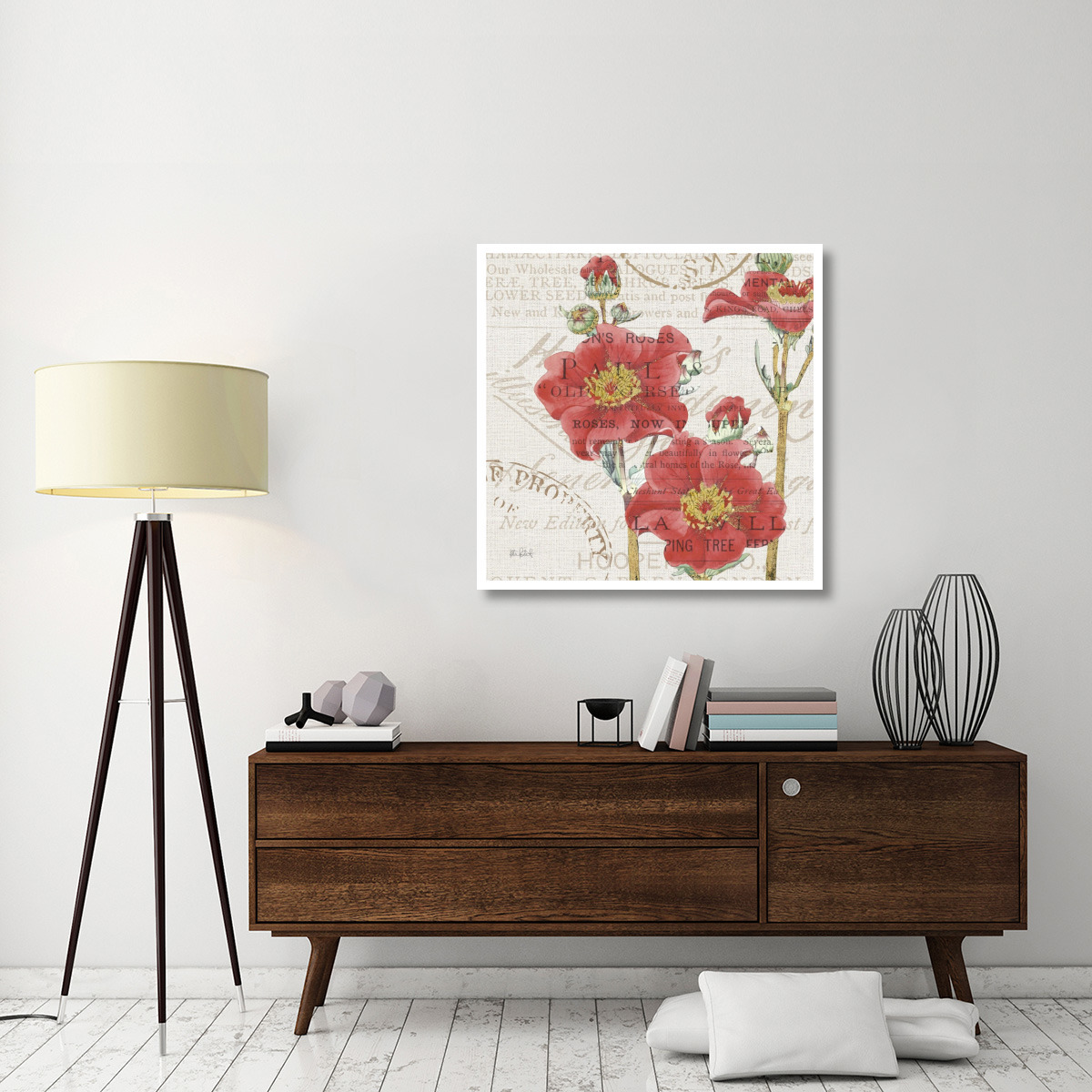 Bookshelf Botanical V -Paper Art-38&quotx38"