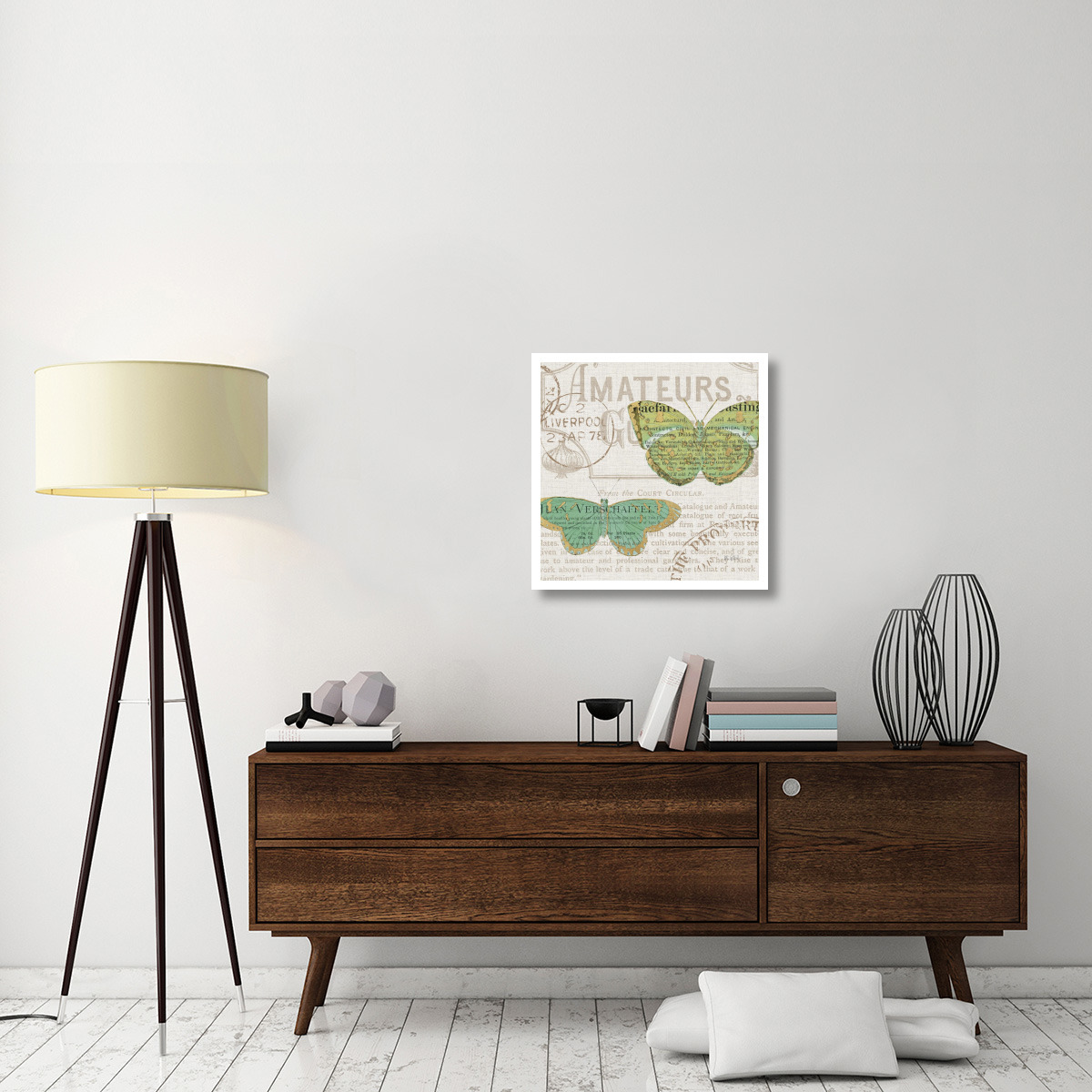 Bookshelf Botanical IX -Paper Art-26&quotx26"