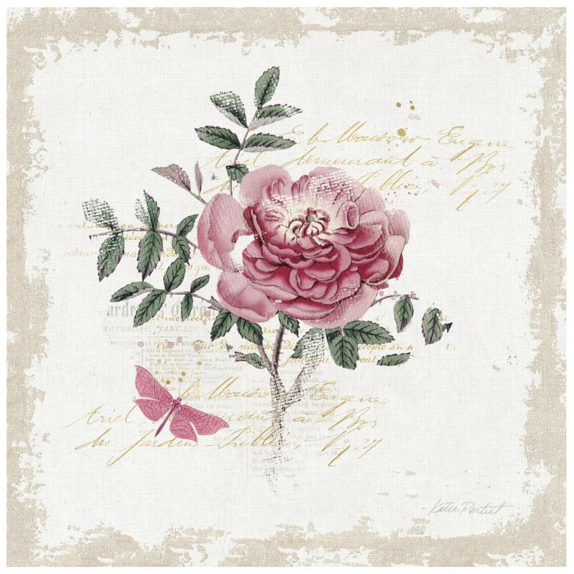 French Romance I Distressed -Paper Art-26&quotx26"