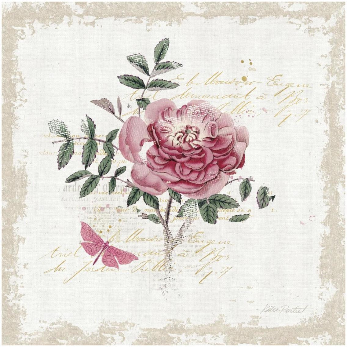 French Romance I Distressed -Paper Art-32&quotx32"