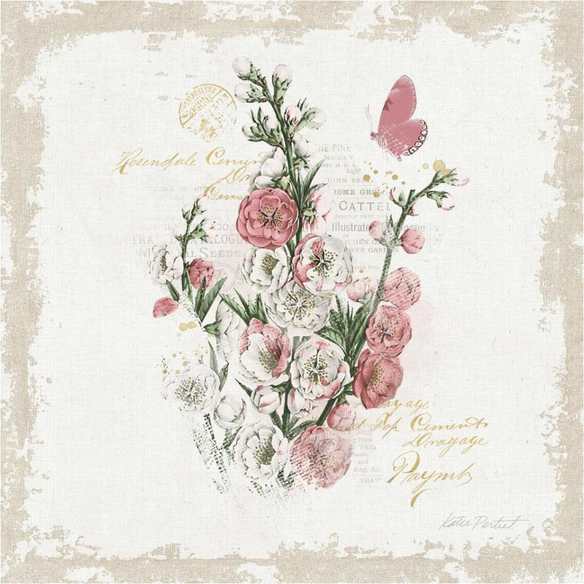 French Romance III Distressed -Paper Art-38&quotx38"