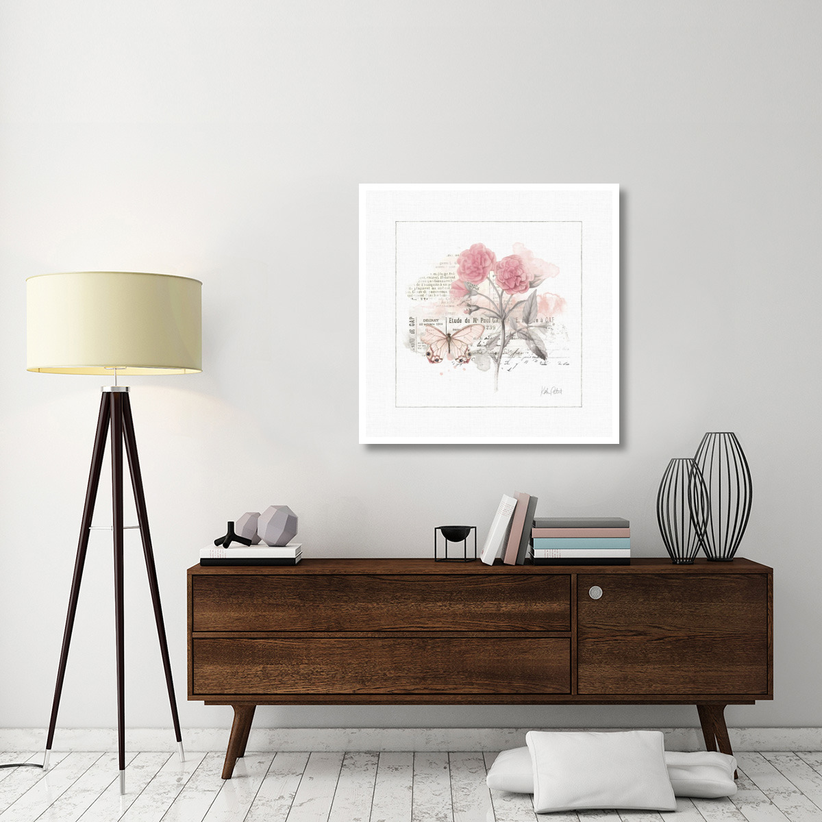 Sunny Day IV Pink -Paper Art-38&quotx38"