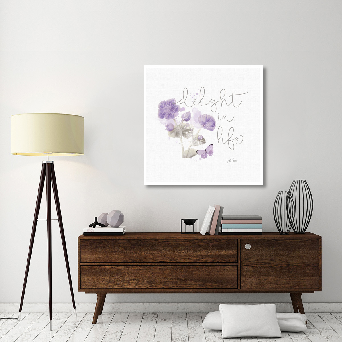 Sunny Day VI Purple -Paper Art-42&quotx42"