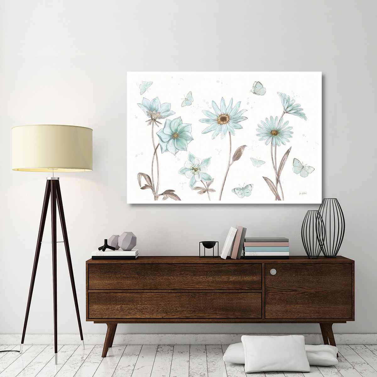 Bits of Blue I -Paper Art-62&quotx42"
