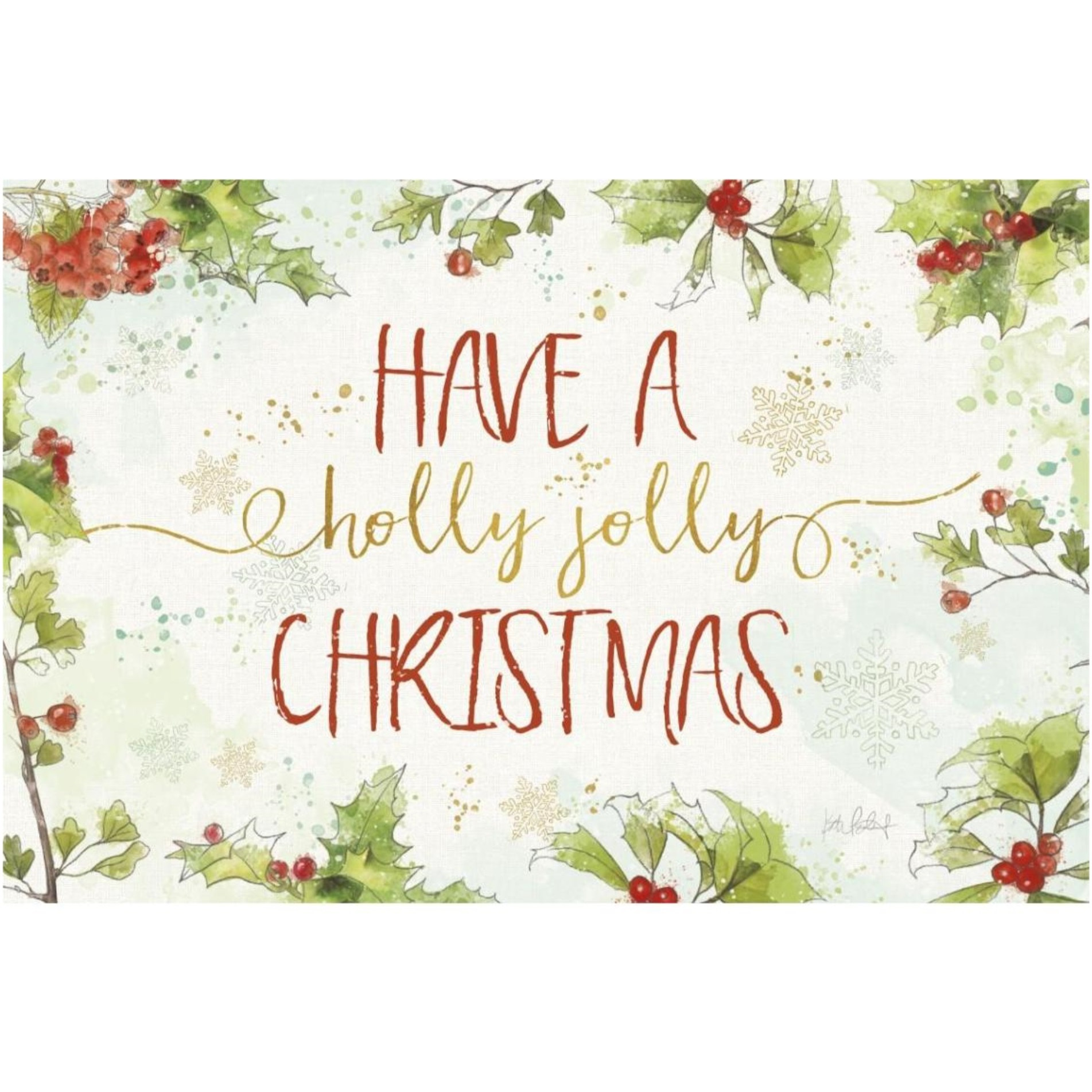 Christmas Sentiments I -Paper Art-38&quotx26"