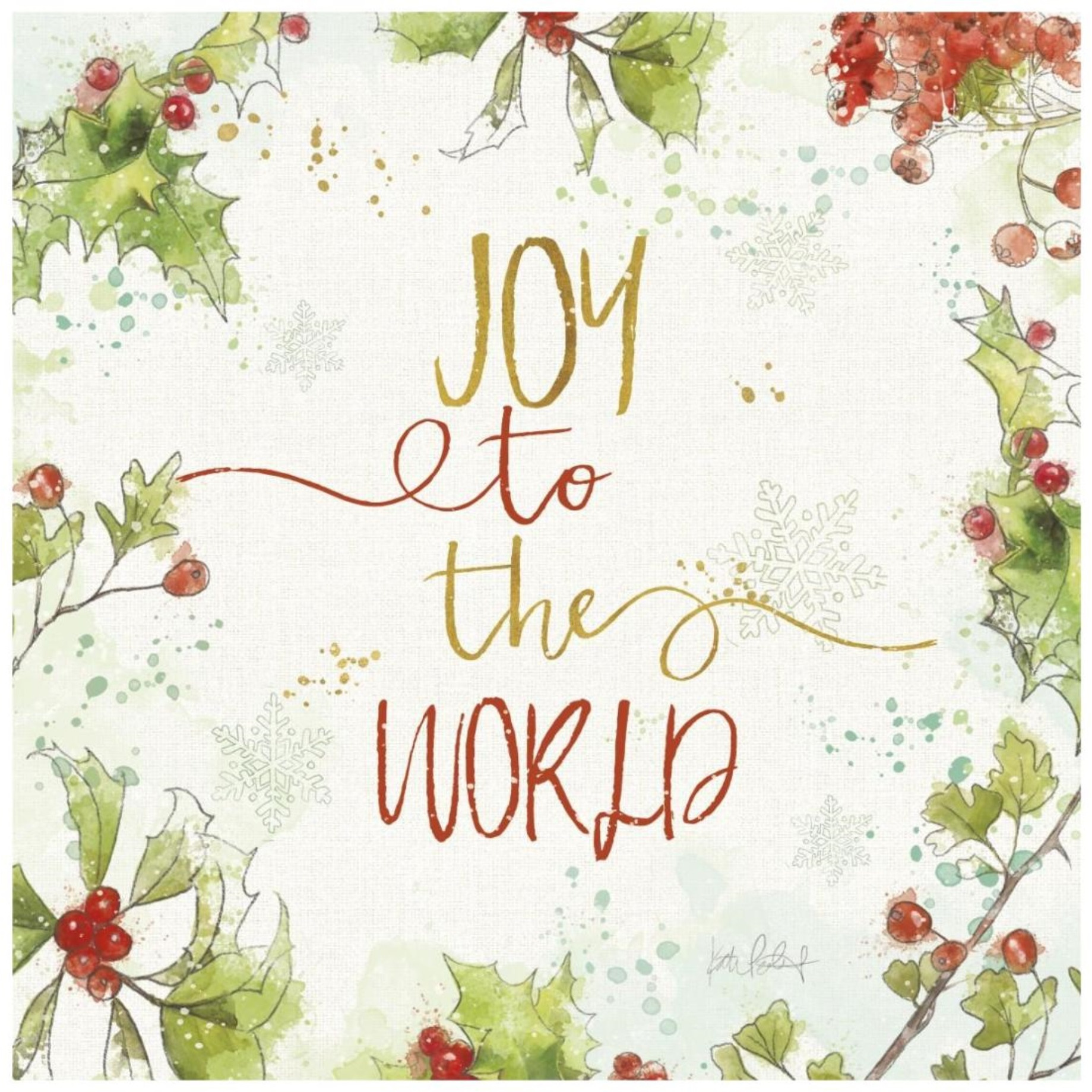 Christmas Sentiments V -Paper Art-20&quotx20"