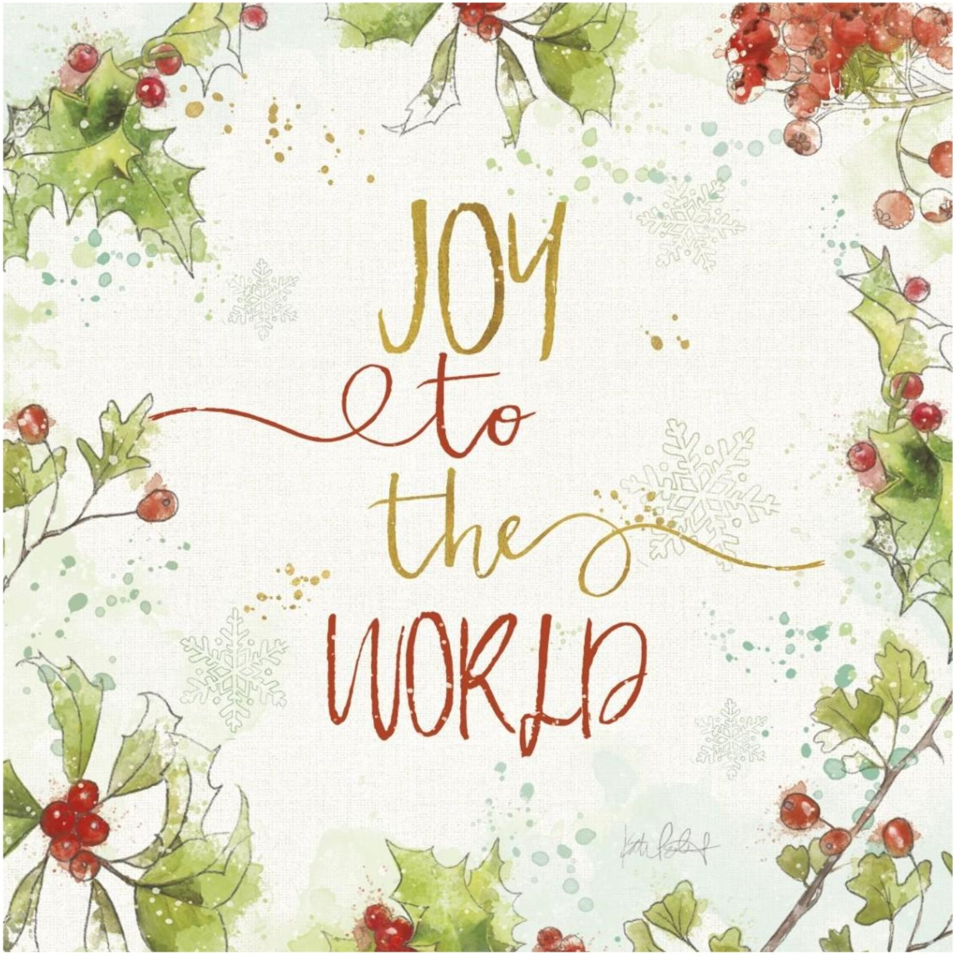 Christmas Sentiments V -Paper Art-38&quotx38"