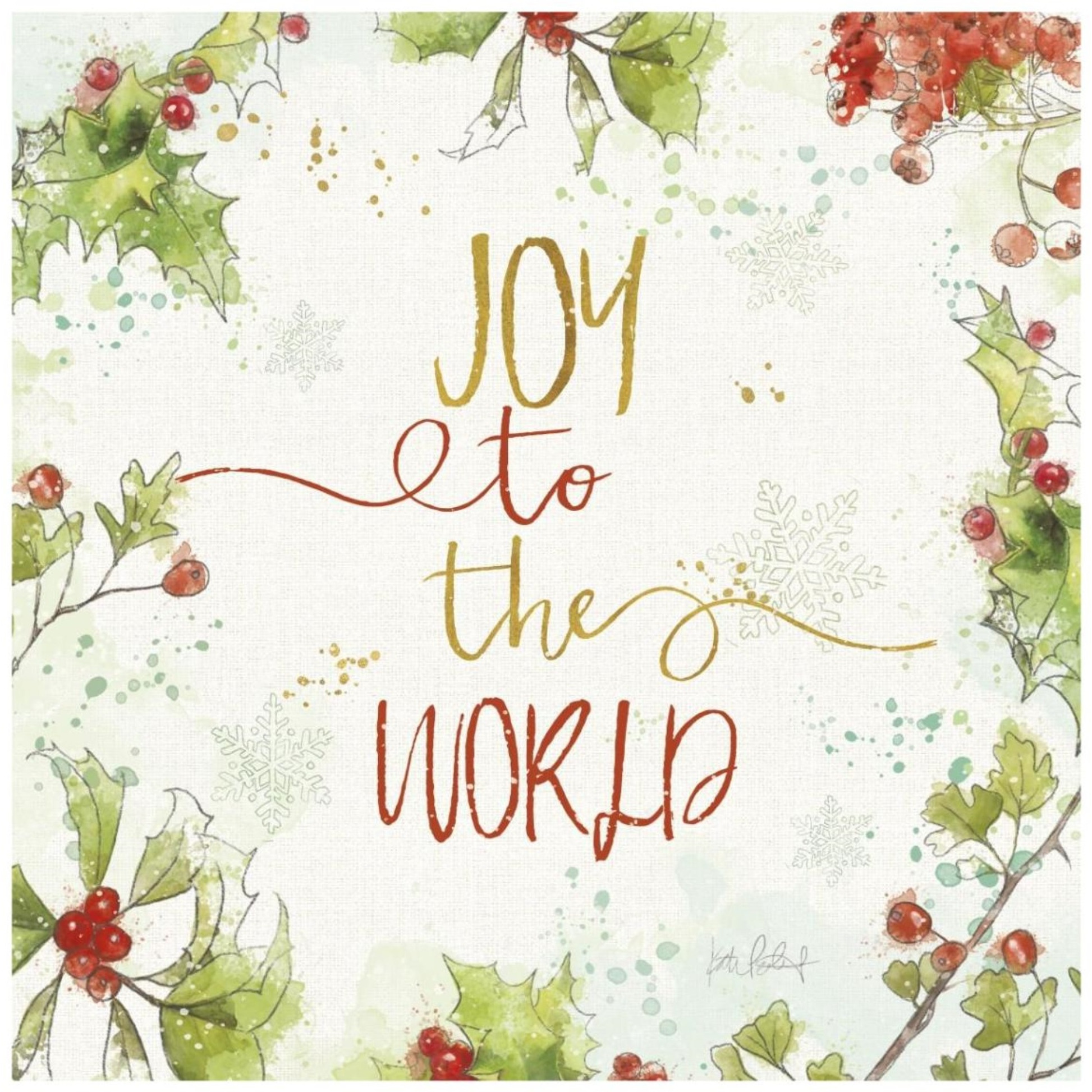 Christmas Sentiments V -Paper Art-42&quotx42"