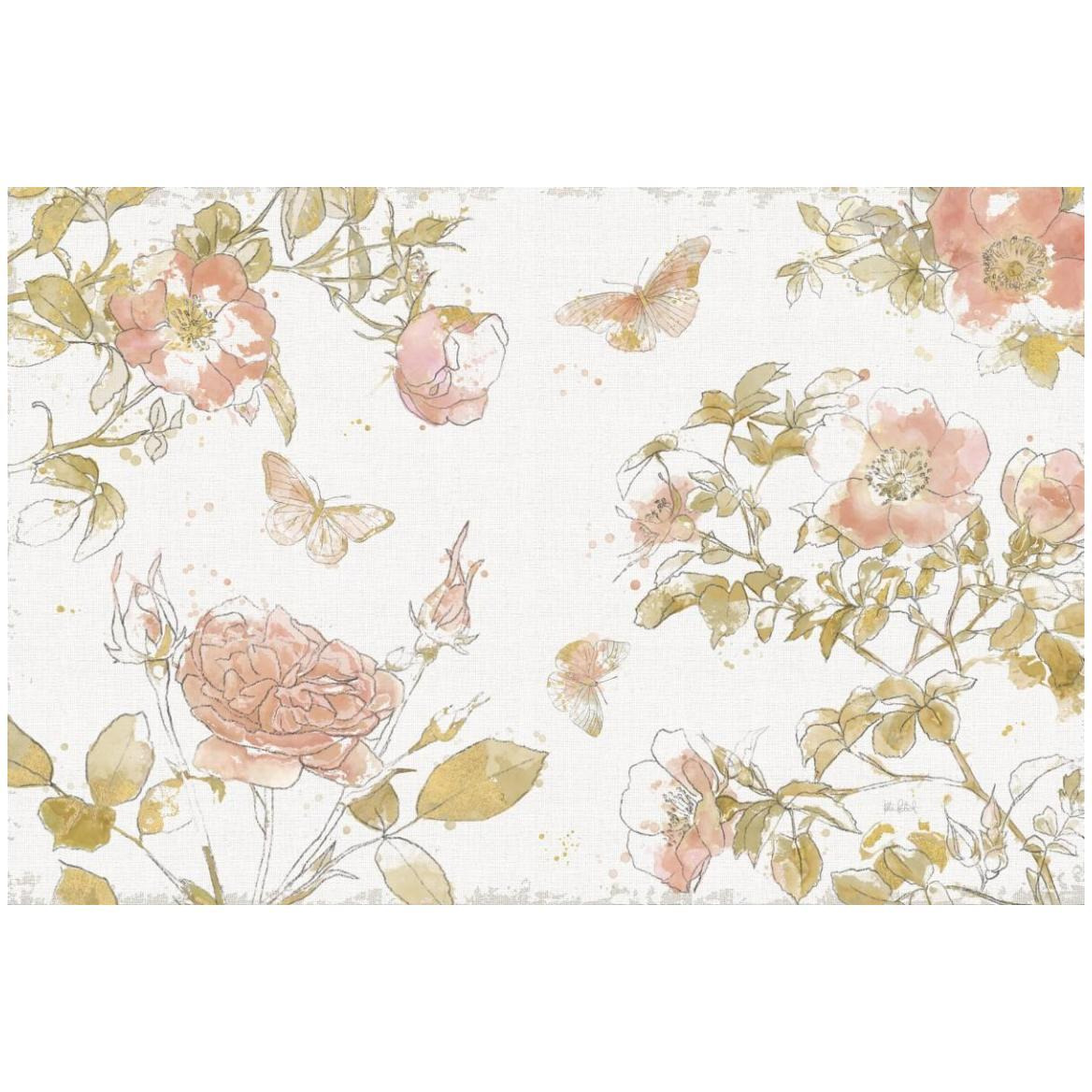 Watery Blooms I -Paper Art-50&quotx34"