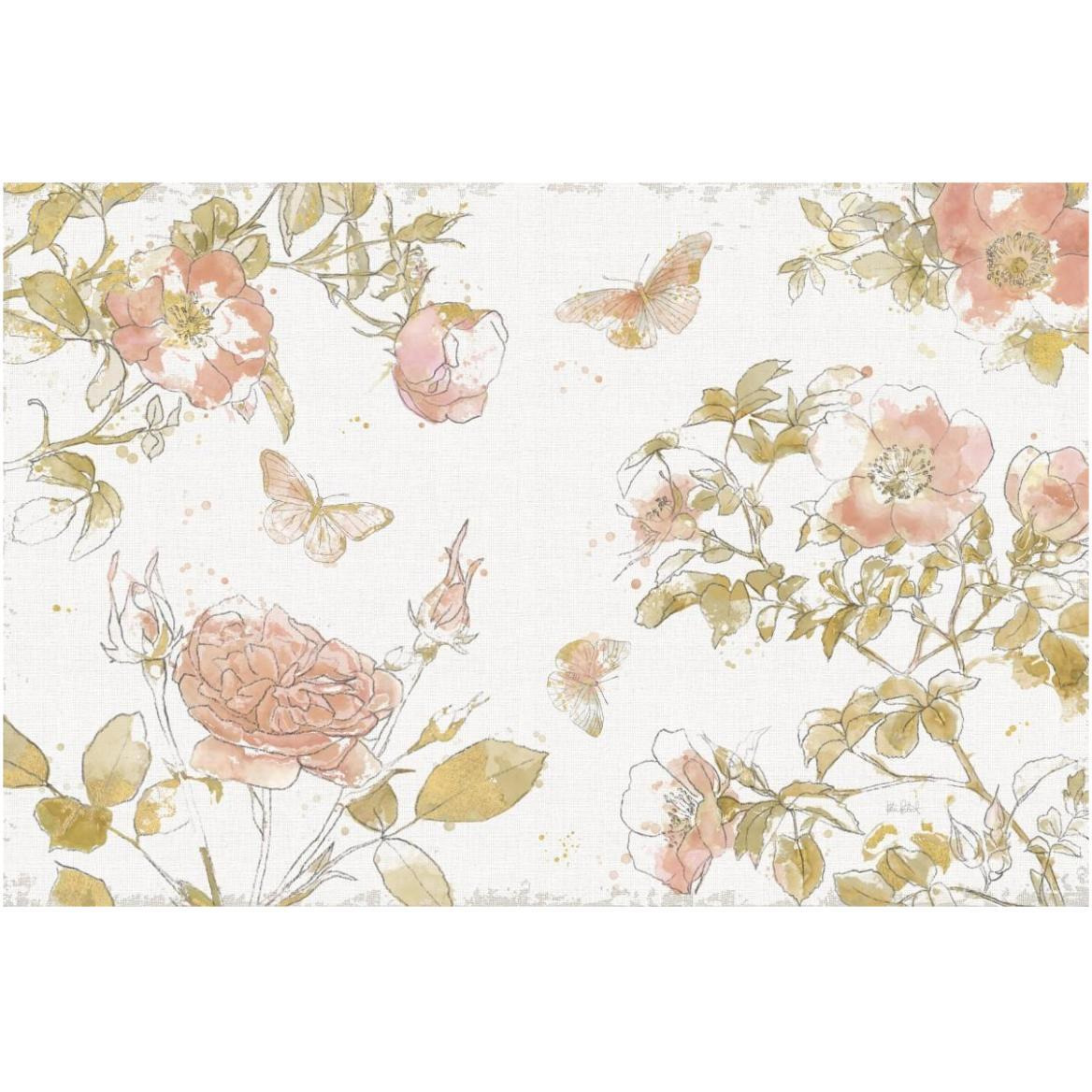 Watery Blooms I -Paper Art-62&quotx42"