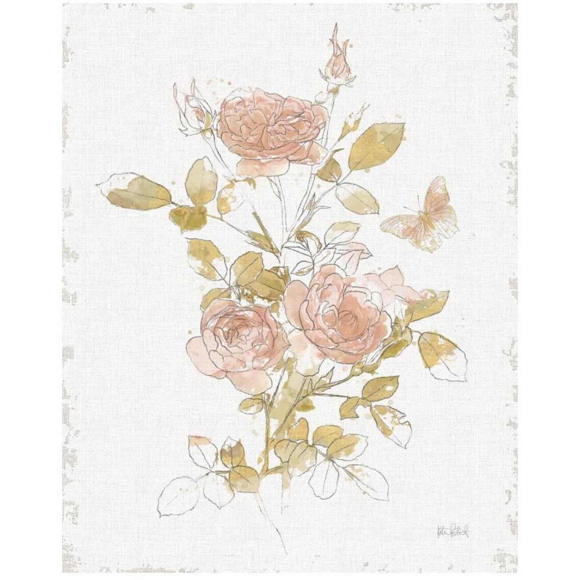 Watery Blooms II -Paper Art-22&quotx26"