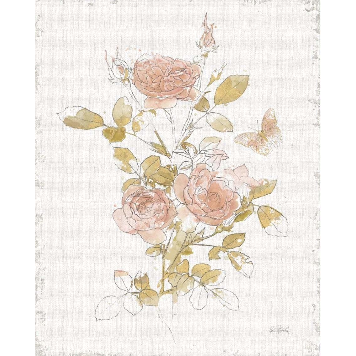 Watery Blooms II -Paper Art-30&quotx37"