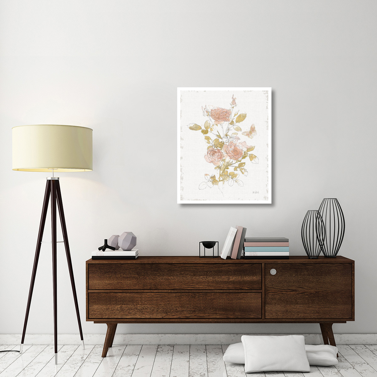 Watery Blooms II -Paper Art-30&quotx37"