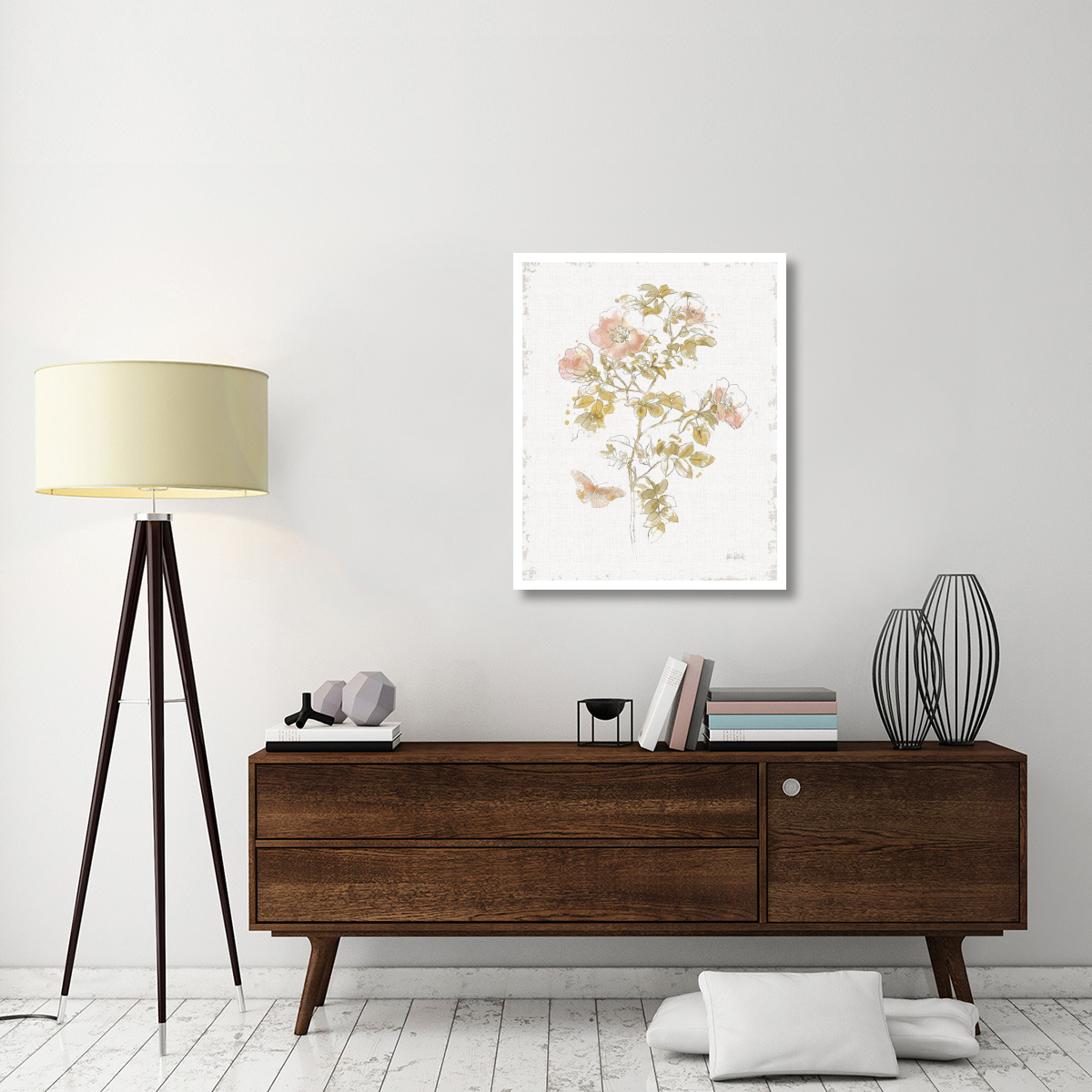 Watery Blooms III -Paper Art-30&quotx37"