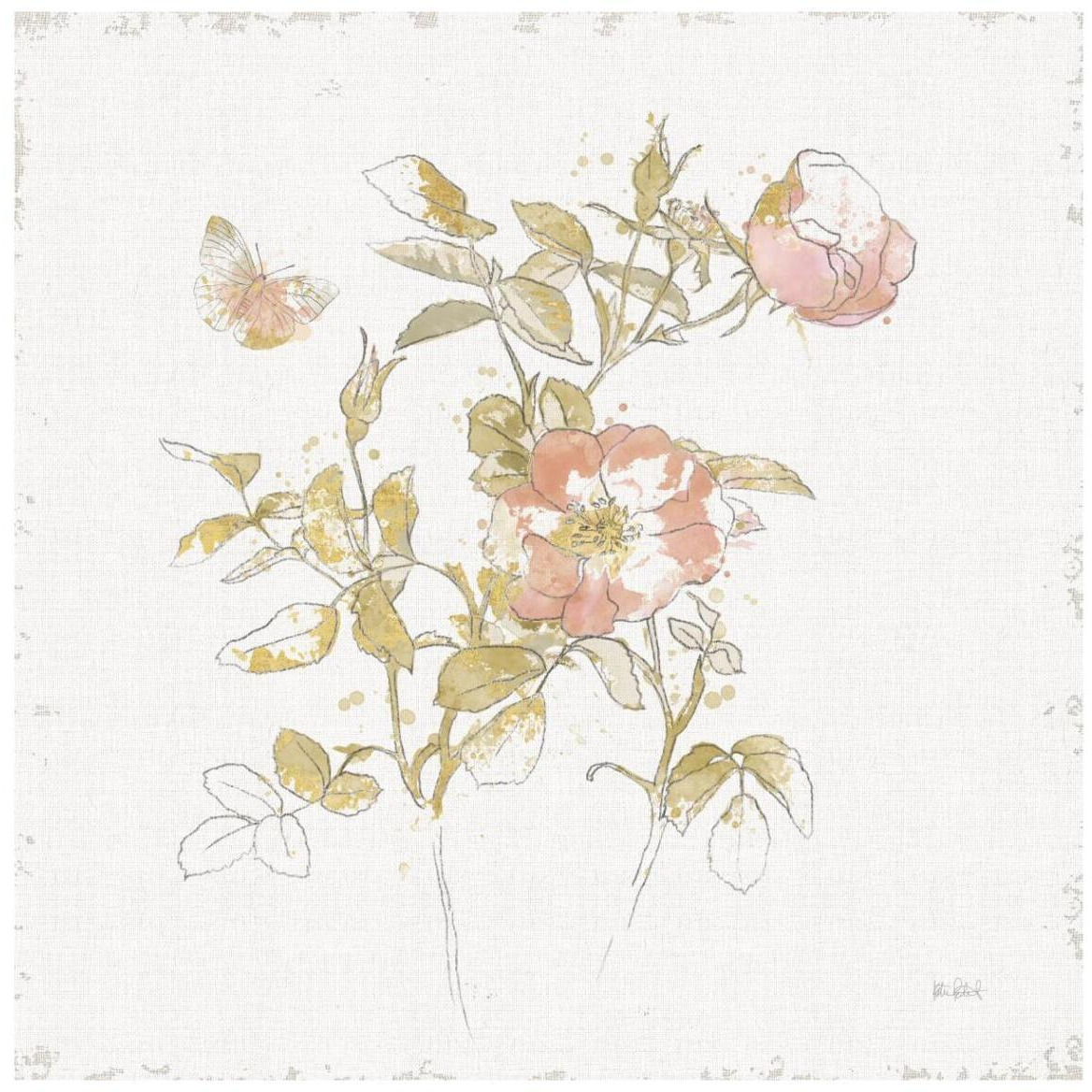 Watery Blooms V -Paper Art-42&quotx42"
