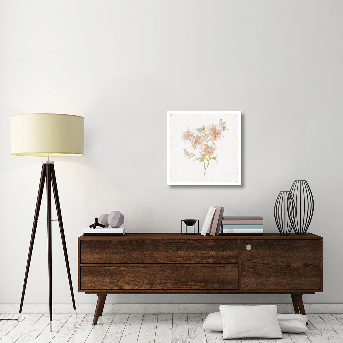 Watery Blooms VII -Paper Art-26&quotx26"