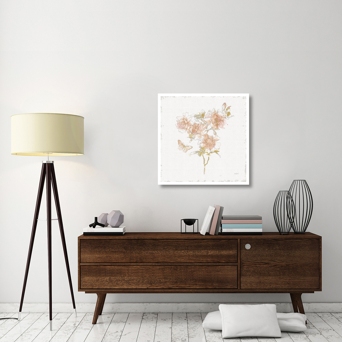 Watery Blooms VII -Paper Art-32&quotx32"