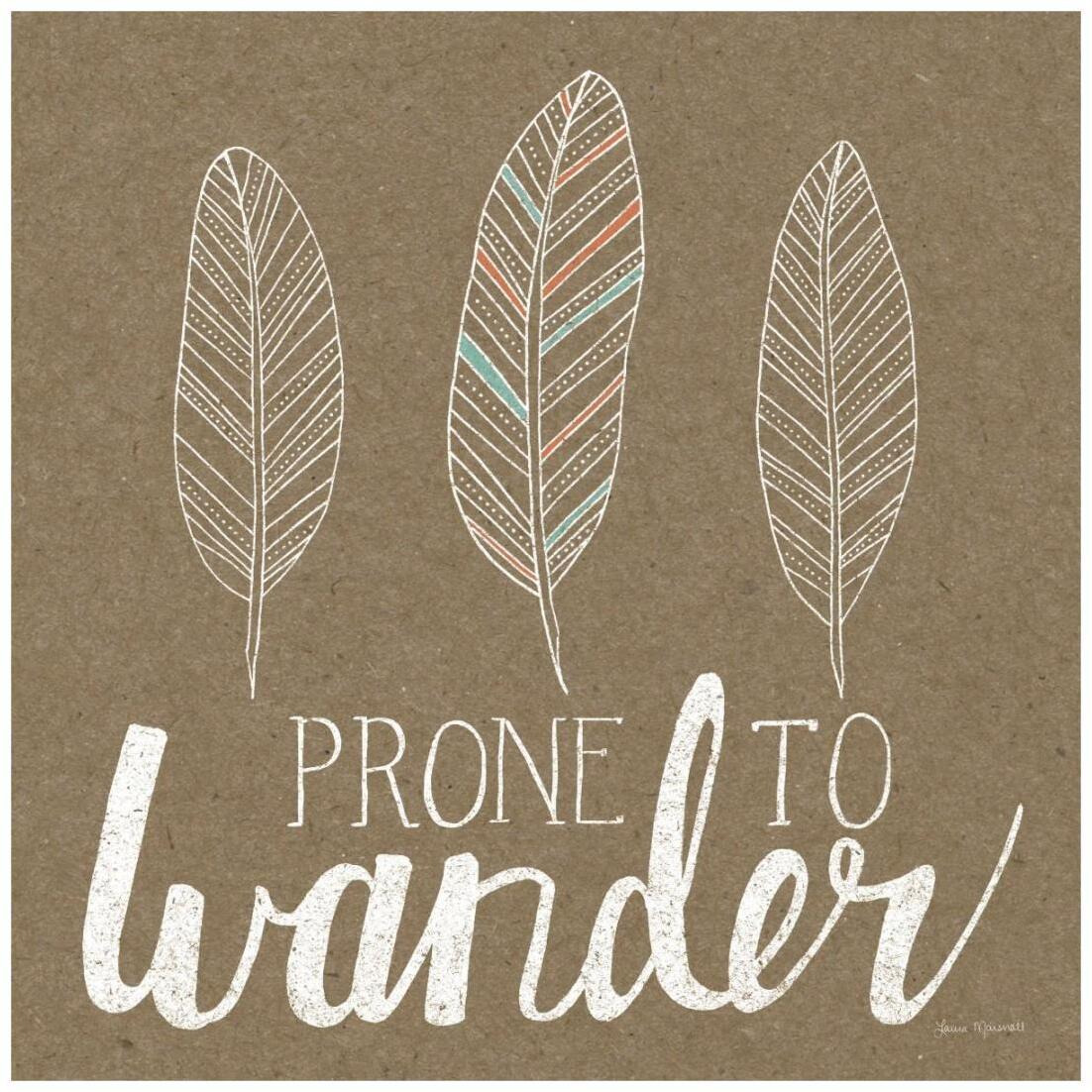 Prone to Wander -Paper Art-20&quotx20"
