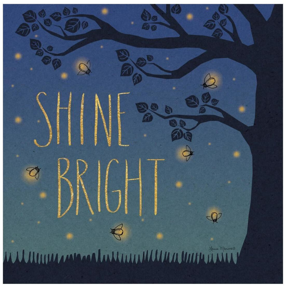 Twilight Fireflies II -Paper Art-20&quotx20"
