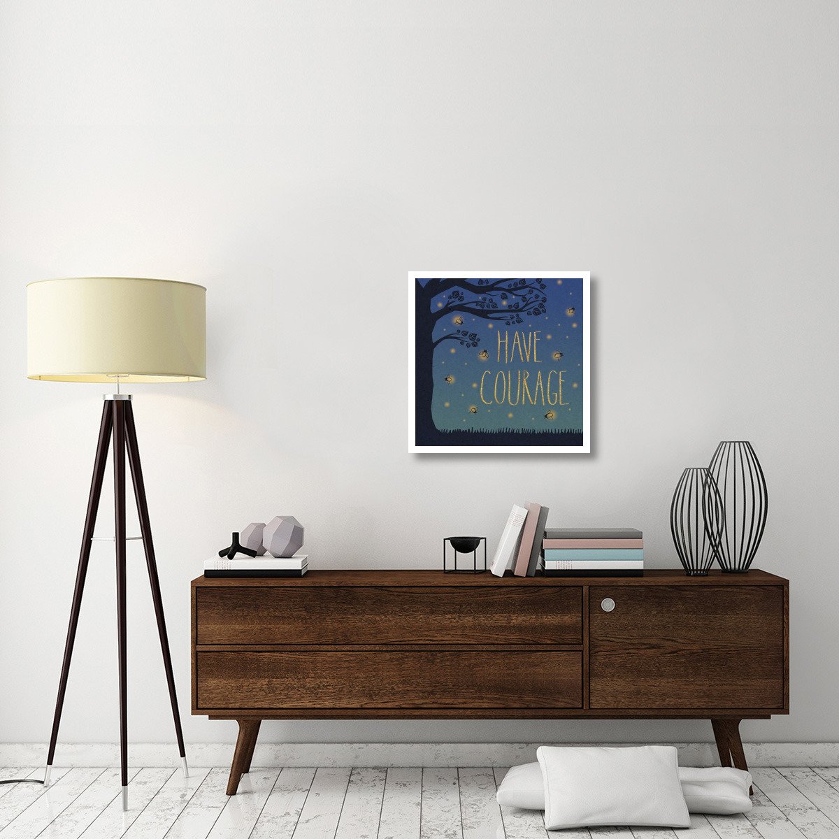 Twilight Fireflies III -Paper Art-26&quotx26"