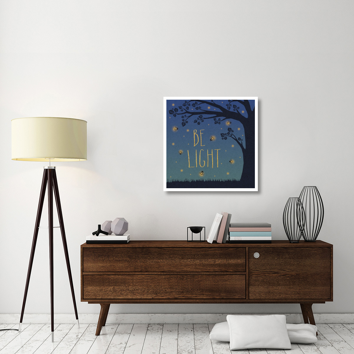 Twilight Fireflies IV -Paper Art-32&quotx32"