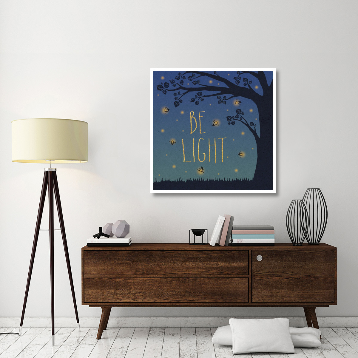 Twilight Fireflies IV -Paper Art-42&quotx42"