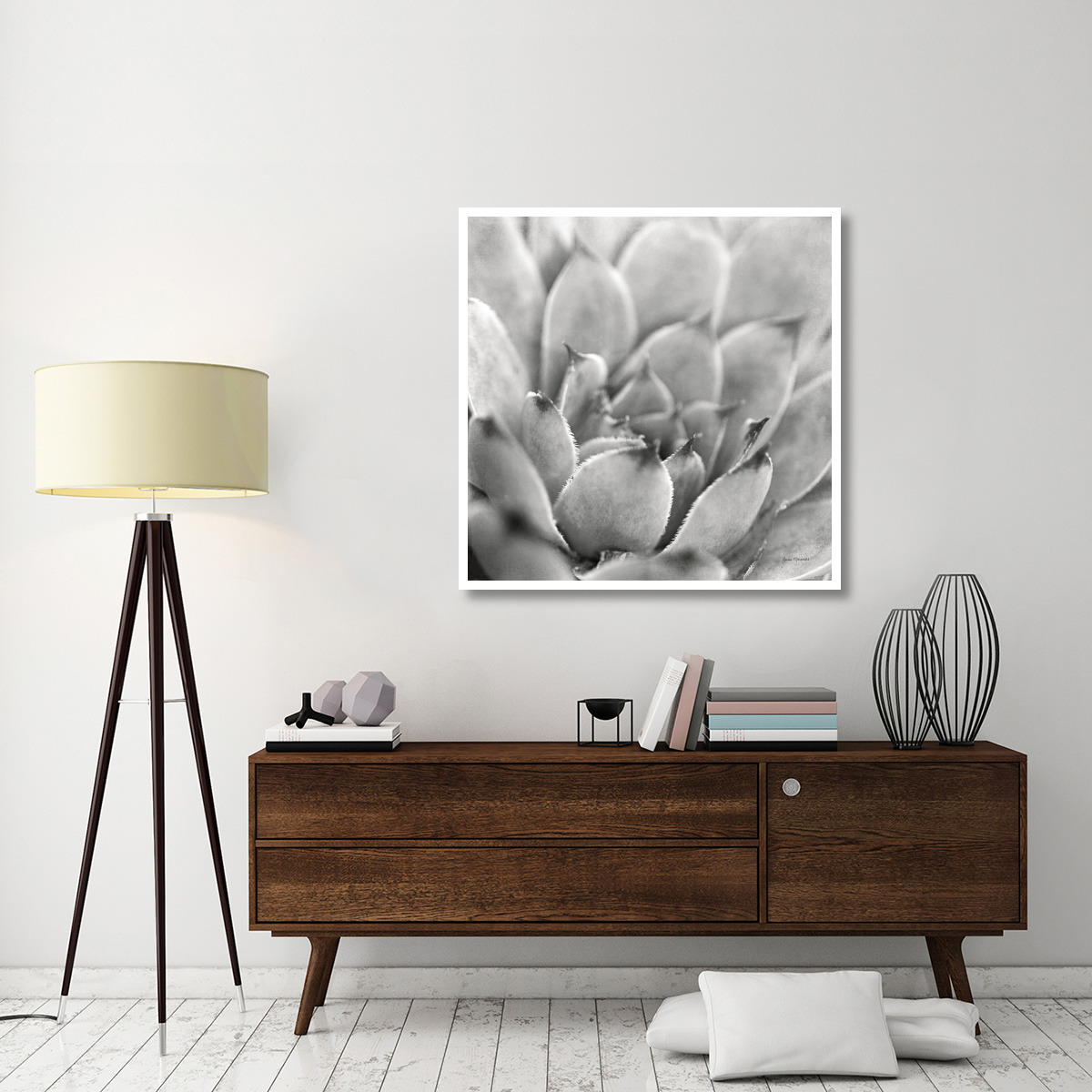 Garden Succulent I -Paper Art-42&quotx42"