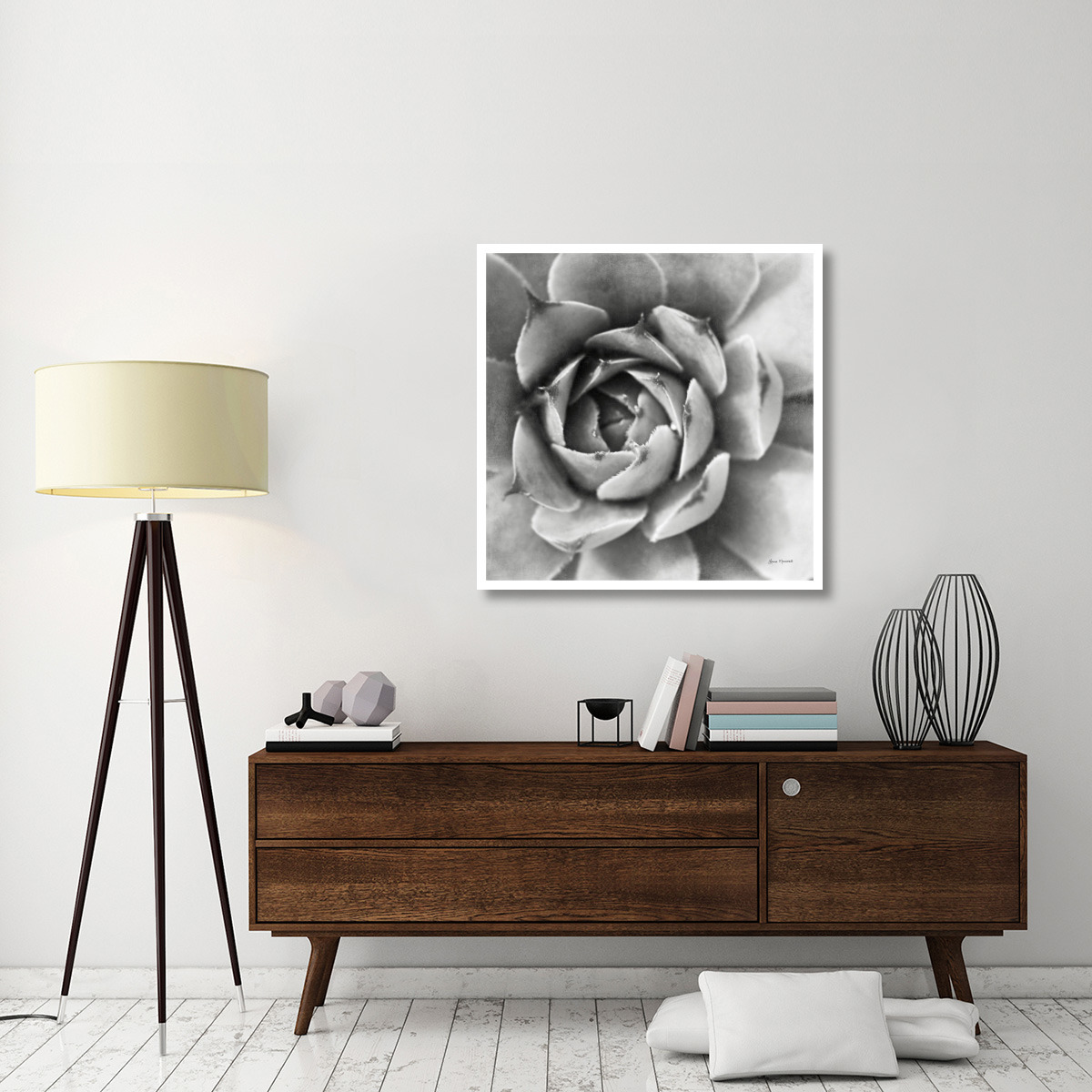 Garden Succulent II -Paper Art-38&quotx38"