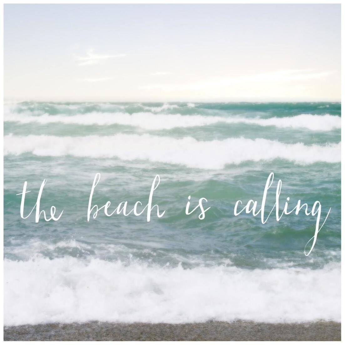 The Beach is Calling -Paper Art-20&quotx20"